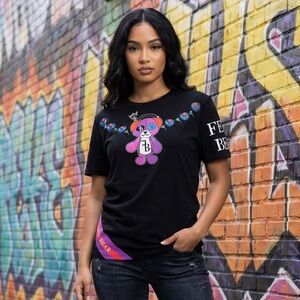 Fetti Bear "Graffiti Bear" Graphic Tee - Size L